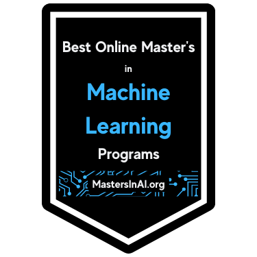 Rankings Award Badge for Best Online Master's in Machine Learning Programs