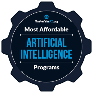 Most Affordable Master's in Artificial Intelligence Award Badge