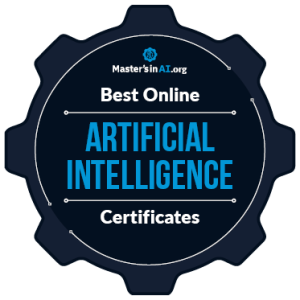 Award Badge for the Best Online Artificial Intelligence Certificate Programs